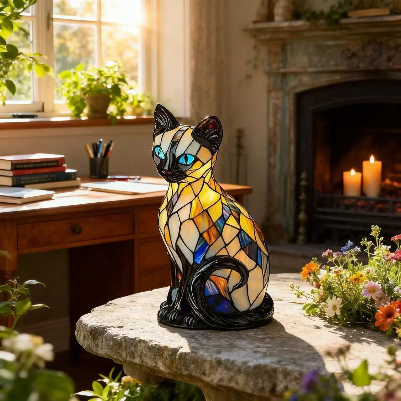 Luna Gato Lunar – lámpara hecha a mano que ilumina el alma