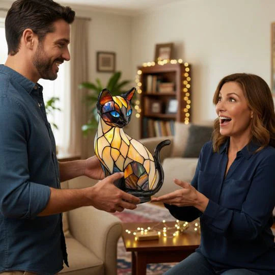 Luna Gato Lunar – lámpara hecha a mano que ilumina el alma