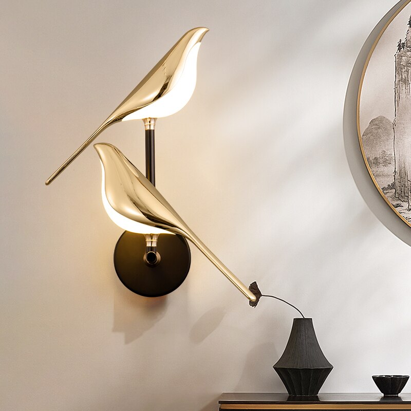 MrBird™ | Aplique de pared moderno con forma de aves