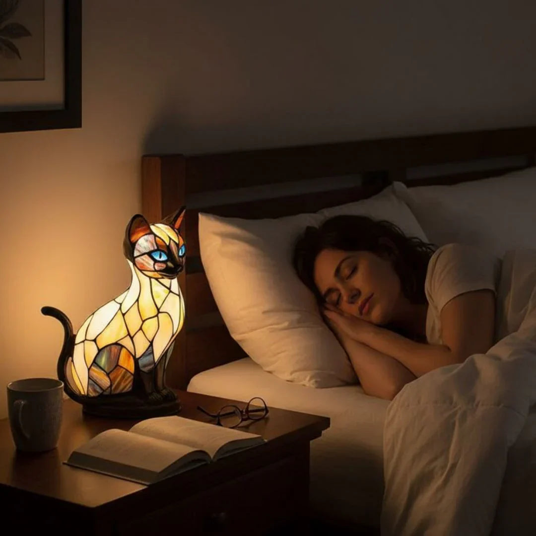 Luna Gato Lunar – lámpara hecha a mano que ilumina el alma