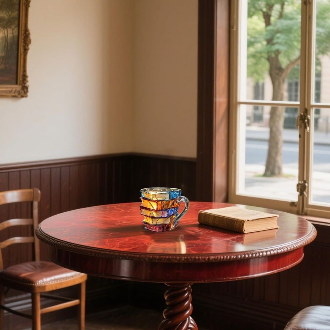 Taza 3D de la Felicidad Lectora Hecha a Mano – Original