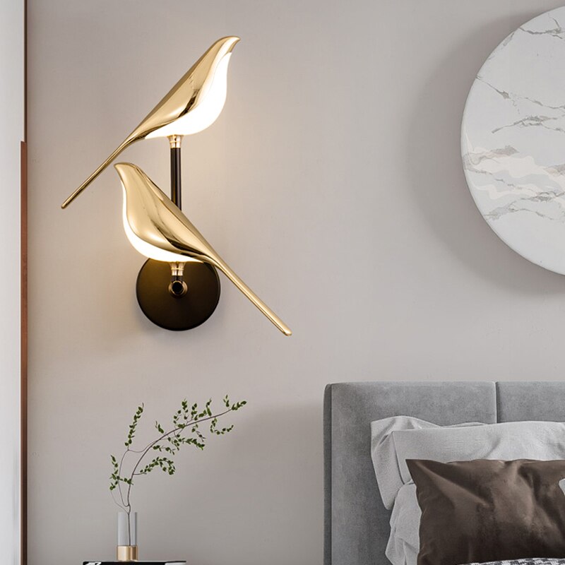 MrBird™ | Aplique de pared moderno con forma de aves